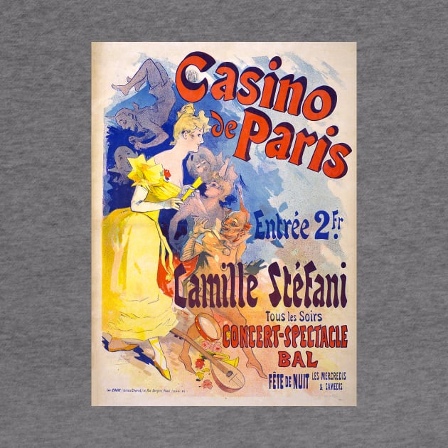 Vintage Advertising Poster  France Casino de Paris by vintagetreasure